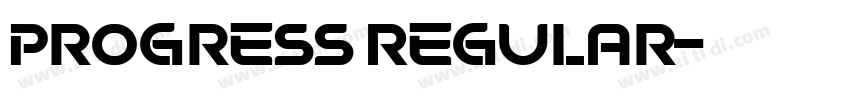 Progress Regular字体转换